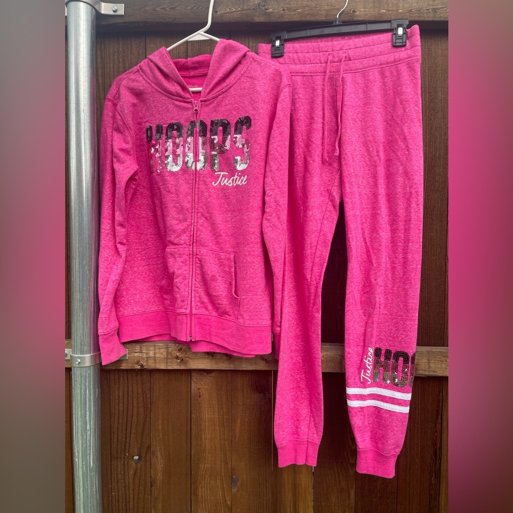 Girls Tracksuit Pink (L)